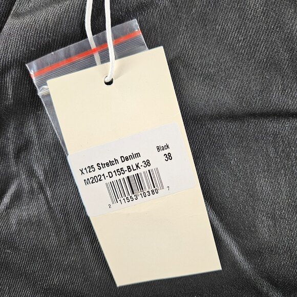 mnml Jeans Mens 38 Black X125 Stretch Denim Distressed Ripped‎ Knees Slim Fit - Picture 4 of 16